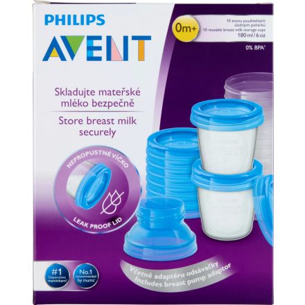 Philips Avent Anyatejtároló Pohár 0 Hónapos Kortól 10 db SCF618/10