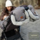 PETITE&MARS Kesztyű / Kézmelegítő babakocsira Furry Pastel Peach