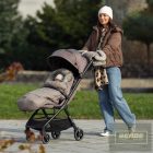 PETITE&MARS Kesztyű / Kézmelegítő babakocsira Furry Pastel Peach