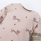 EEvi kisfiú hosszu ujjú body Puppy Playtime -bézs