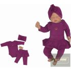 Zyzio&Zuzia Háromrészes kislány együttes-padlizsán