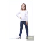 Pampress Lány hosszú ujjú sztreccs póló (fehér) [HPPAM60114]