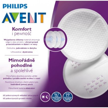 Avent SCF254/61 Eldobható melltartóbetét 60 db