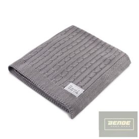 EEvi kötött pamut babatakaró  703675 100cmx75cm -szürke