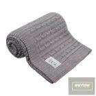 EEvi kötött pamut babatakaró  703675 100cmx75cm -szürke