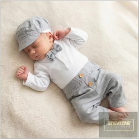   Zyzio&Zuzia 5 részes  keresztelőruha szett ,bodyval , bézs