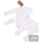 Zyzio&Zuzia 3 részes kislány szett :Body+nadrág+fejpánt /fehér