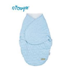 Bélelt,minky téli alvózsák-kék