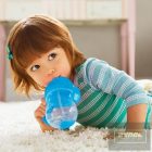 Munchkin itatópohár szívószálas súlyozott Tip and Sip 207ml 6hó kék