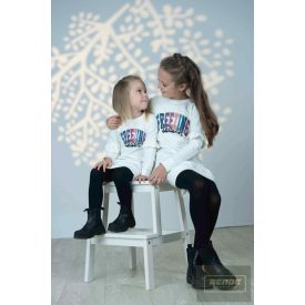 Chipi&Chips kislány futter ruha -fehér