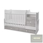 Lorelli Trend PLUS kombi ágy 70x165 cm -  White & Artwood ÚJ