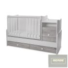 Lorelli Trend PLUS kombi ágy 70x165 cm -  White & Artwood ÚJ