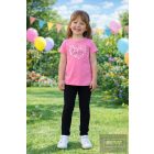 Killy , rövid ujjú felső-rózsaszín , fehér virágos 2026 tavasz