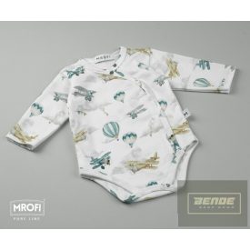   MROFI VINTAGE PLANES ökopamut  hosszú ujjú bady -átlapolós