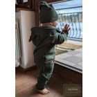 Zyzi&Zuzia KAZUM 2 részes lábfej nélküli , termo , átmeneti overál szett  khaki