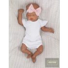 Zyzio&Zuzia 3 részes nyári szett,bady+bugyi+fejpánt-rózsa-pöttyös