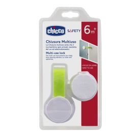   CHICCO Multi-lock biztonsági zár ragasztócsíkkal ajtóra és fiókra  AJÁNLOTT KOR: 6H +