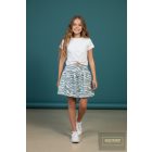 Chipi&Chip fehér , alul fonott ,rövid ujjú felső 2026 tavasz