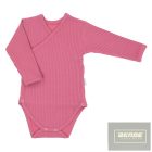 Nicol bordázott anyagú ,hosszu ujjú átlapolós body Lala-216096