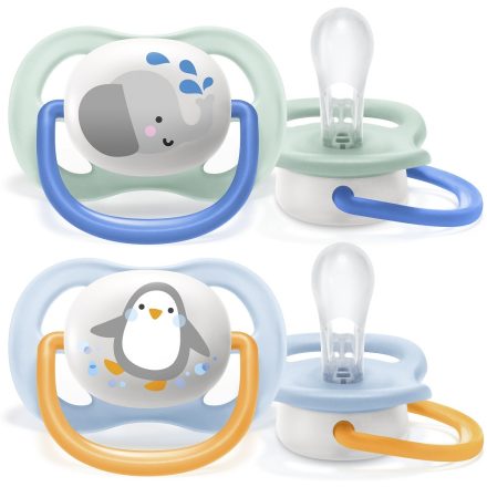 Philips AVENT SCF080/05 Ultra air játszócumi állatos 0-6 hó fiús 2 db