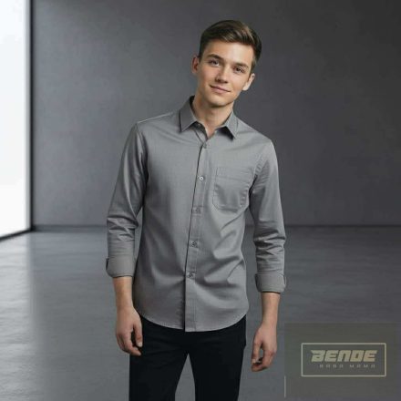 Chipi&Chips fiú hosszu ujjú szürke ing