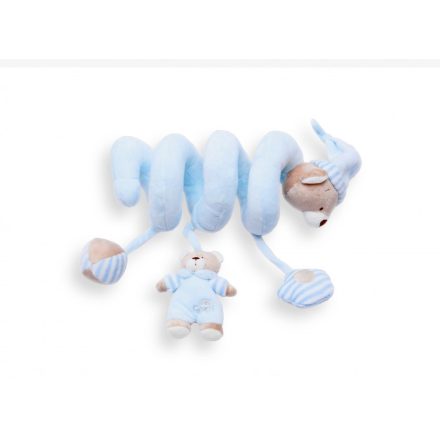 Baby Bruin  Plüss spirál csörgős,sípolós-kék
