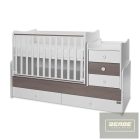 Lorelli Maxi Plus kombi ágy 70x160 -White & Caffe ÚJ