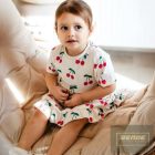 EEVI nyári ruha -CHERRY ecru