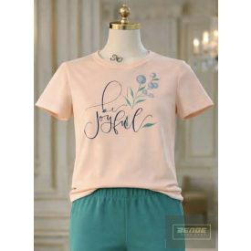   Killy púder ,feliratos ,virág mintás rövid ujjú felső -2026 tavasz