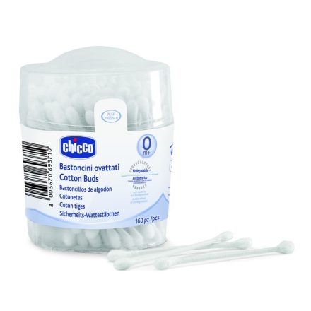 CHICCO Pamut fültisztító, 160 db-os 0h +