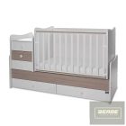 Lorelli Maxi Plus kombi ágy 70x160 -White & Amber ÚJ
