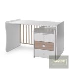 Lorelli Maxi Plus kombi ágy 70x160 -White & Amber ÚJ