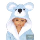 Zyzio&Zuzia cuki -figurás köntös -fehér-szürke kék Koala