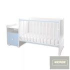 Lorelli Trend PLUS kombi ágy 70x165 cm - White Baby Blue