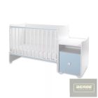 Lorelli Trend PLUS kombi ágy 70x165 cm - White Baby Blue
