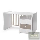 Lorelli Maxi Plus kombi ágy 70x160 - White & String ÚJ