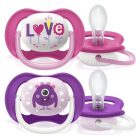 Philips AVENT SCF080/10 Ultra air játszócumi play 6-18hó lány 2 db