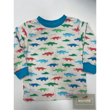 Du -Ki kisfiú hosszú ujjú felső krokodilos