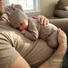 Kazum 2 részes baba szett ,cipzáras rugdalózó és sapka-sweet praline