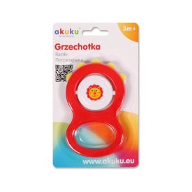 Gyermek csörgő Akuku piros