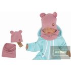 Zyzio&Zuzia -dupla  pamut sapka,fülecskés+csősál szett -hanga