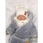 Zyzio&Zuzia -dupla  pamut sapka,fülecskés+csősál szett -hanga