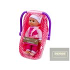 Isabella alvó baba babahordozóval - 30 cm