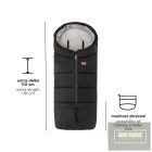 PETITE&MARS Téli szett Jibot 3in1 bundazsák + kézmelegítő kesztyű babakocsira Jasie Charcoal Grey