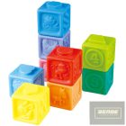 Playgo:puha szivárvány építőkockák