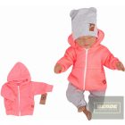 Zyzio&Zuzia vastag, pamut kabát neon rózsaszín