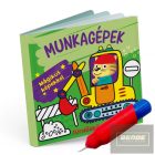 Munkagépek fürdőskönyv - színváltós, mágikus képekkel