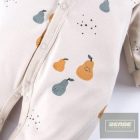 EEVI hosszu ujjú ,lábfej nélküli ,patentos   rugdalózó  B/S PEARFECT PRINT ECRU