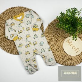   MROFI hosszu ujjú  pamut rugdalózó ,patentos --Bogár autó
