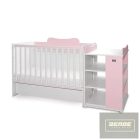 Lorelli Multi kombi ágy 190x72 - White Orchid Orchid Pink